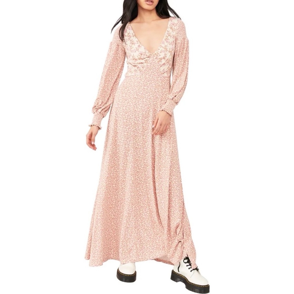 Free People Smocked Floral Dress